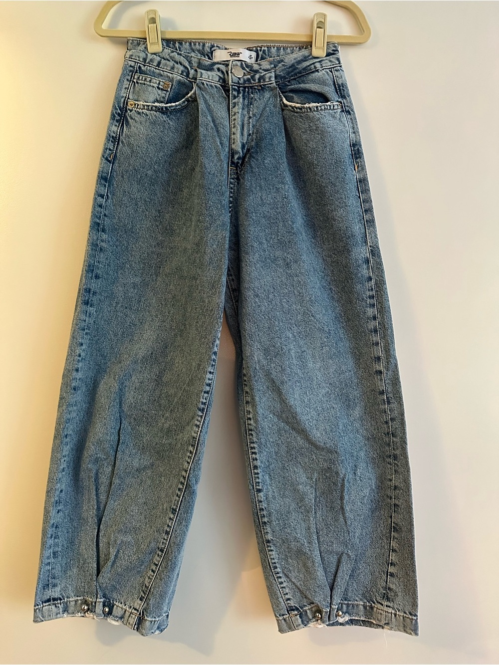 High-Rise Wide Leg Women’s Jeans in Light Blue